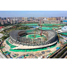 Techo de estadio de fútbol de acero arco de acero prefabricado techo de fútbol